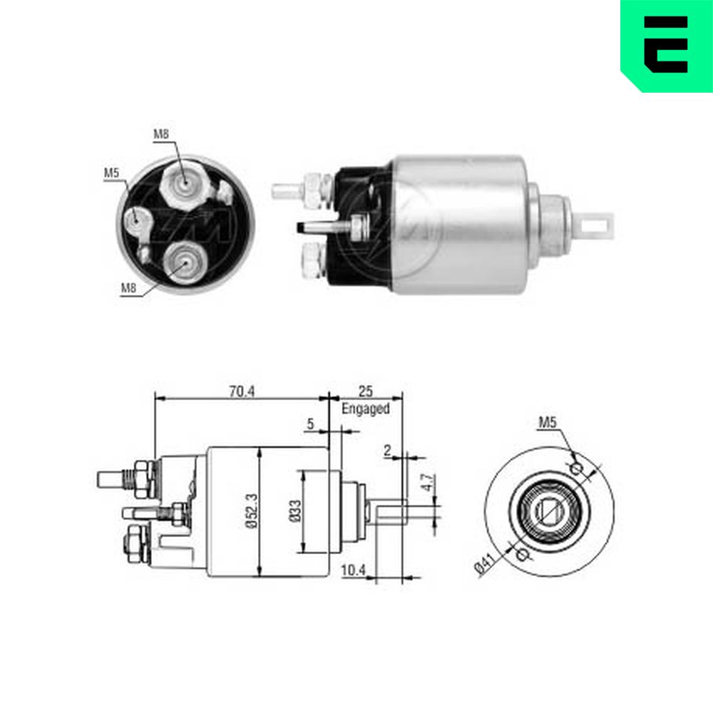 Solenoid electromotor DACIA LOGAN (LS_) 1.6 16V (LS09, LS0L, LS0M, LS0P, LS0V, LS18, LS1S, LS1V,... benzina 105 cai ERA ZM6271