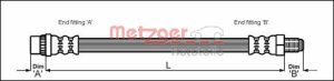 Furtun frana DACIA LOGAN (LS_) 1.4 (LSOA, LSOC, LSOE, LSOG) benzina 75 cai METZGER 4112798