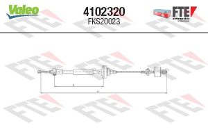 Cablu ambreiaj DACIA SANDERO 1.6 (BS0D, BS0B, BS0F, BS0H) benzina 87 cai FTE 4102320
