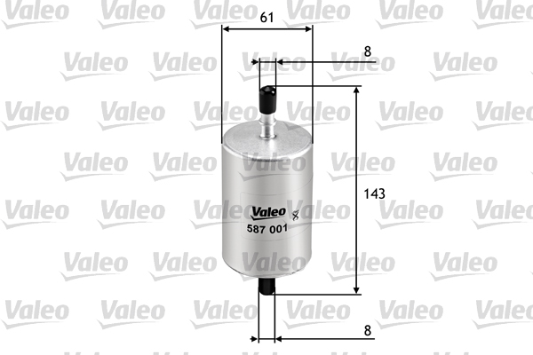 Filtru combustibil DACIA SANDERO II 1.2 benzina 73 cai VALEO 587001