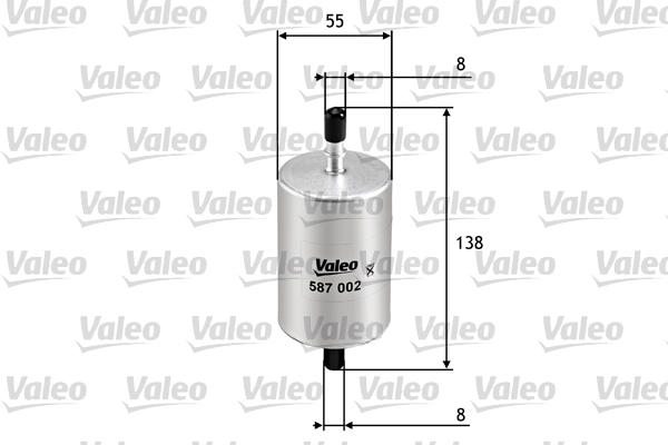 Filtru combustibil DACIA SANDERO II 1.2 benzina 73 cai VALEO 587002