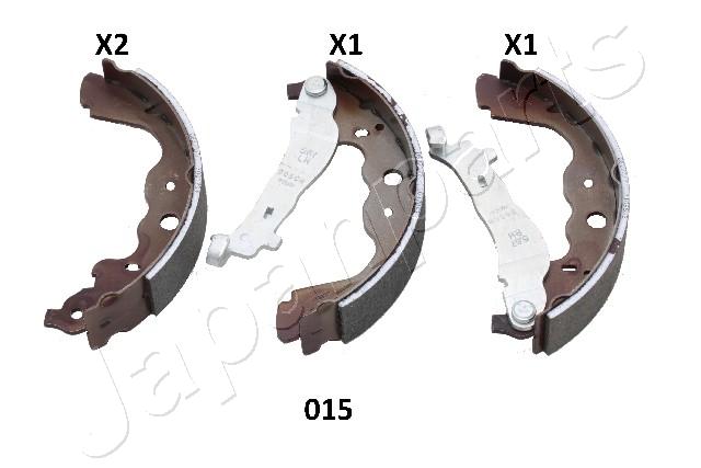 Set saboti frana DACIA LOGAN MCV (KS_) 1.6 MPI 85 benzina 84 cai JAPANPARTS GF-015AF