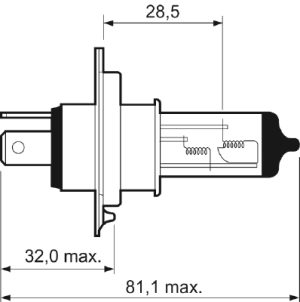 Bec far faza lunga DACIA LOGAN (LS_) 1.6 16V Flexifuel Benzina/Etanol 105 cai VALEO 032007