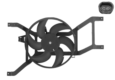 Ventilator radiator DACIA SANDERO 1.6 16V Bifuel Benzina/Etanol 105 cai VAN WEZEL 1506747