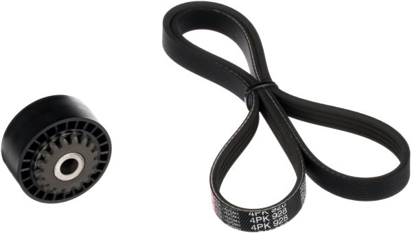 Set curea transmisie cu caneluri DACIA LOGAN (LS_) 1.2 16V (LS1N, LS02, BS02) benzina 75 cai GATES K014PK928
