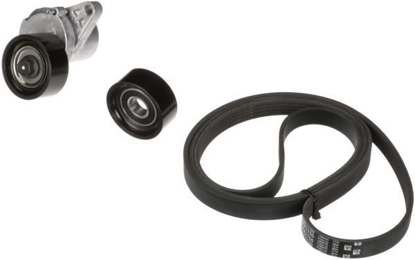 Set curea transmisie cu caneluri DACIA LOGAN (LS_) 1.6 (LSOB, LSOD, LSOF, LSOH) benzina 87 cai GATES K015PK1750
