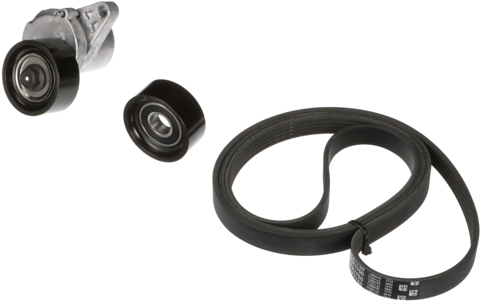 Set curea transmisie cu caneluri DACIA LOGAN (LS_) 1.6 LPG Benzina/Autogaz (GPL) 87 cai GATES K015PK1750