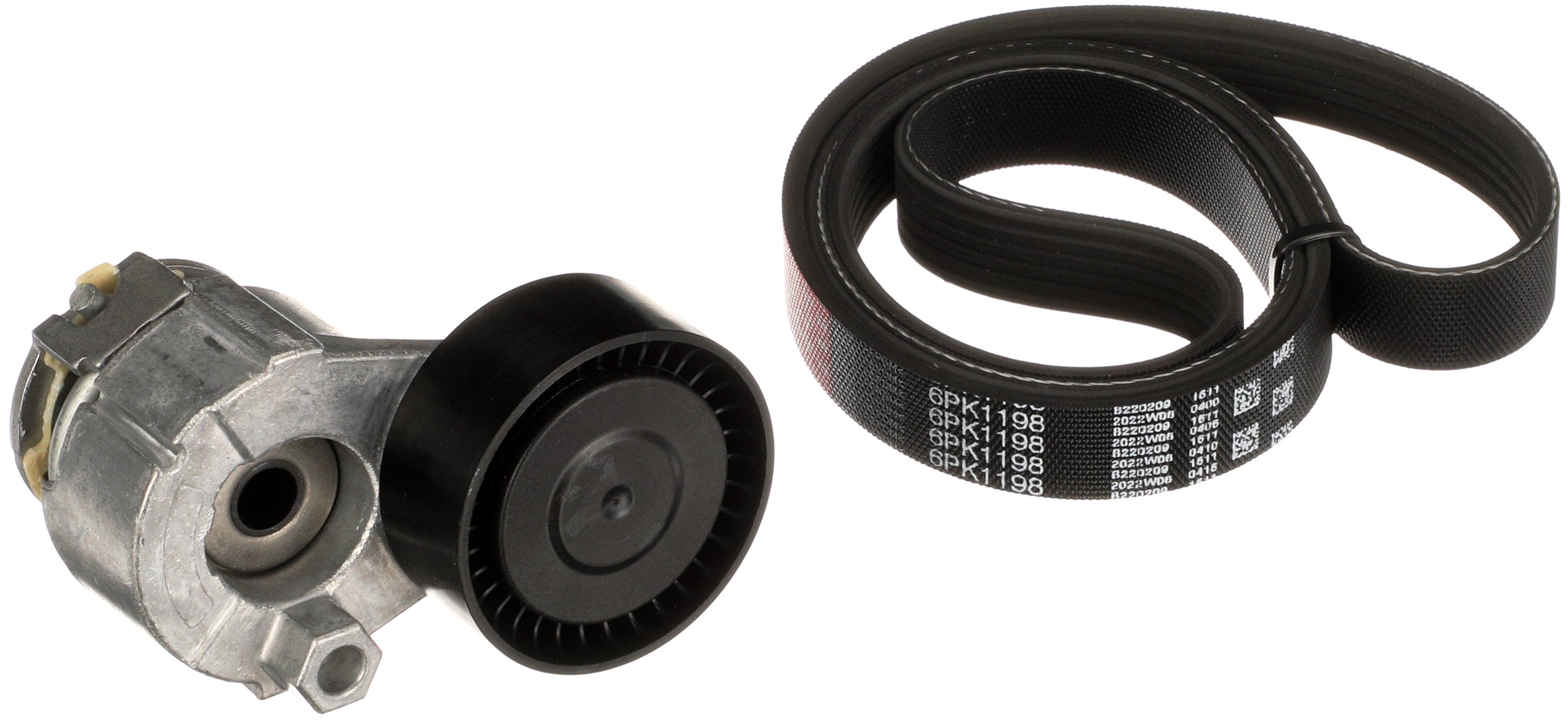 Set curea transmisie cu caneluri DACIA LOGAN MCV (KS_) 1.5 dCi (KS0K) diesel 68 cai GATES K016PK1198