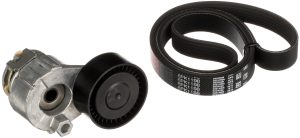 Set curea transmisie cu caneluri DACIA DUSTER (HS_) 1.6 16V benzina 105 cai GATES K016PK1198