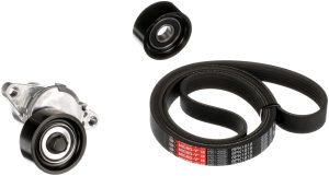 Set curea transmisie cu caneluri DACIA LOGAN (LS_) 1.6 16V (LS09, LS0L, LS0M, LS0P, LS0V, LS18, LS1S, LS1V,... benzina 105 cai GATES K016PK1818