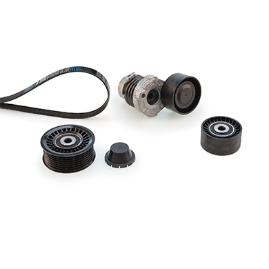 Set curea transmisie cu caneluri DACIA SANDERO II TCe 90 (B8M1, B8MA, B8AC) benzina 90 cai GATES K017PK1600