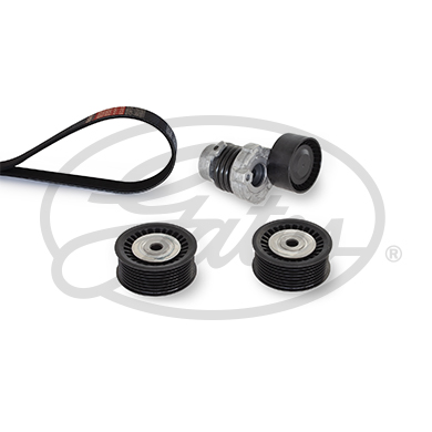 Set curea transmisie cu caneluri DACIA LOGAN MCV II TCe 90 LPG Benzina/Autogaz (GPL) 90 cai GATES K027PK1570