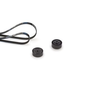 Set curea transmisie cu caneluri DACIA LOGAN (LS_) 1.2 16V (LS1N, LS02, BS02) benzina 75 cai GATES K053PK753