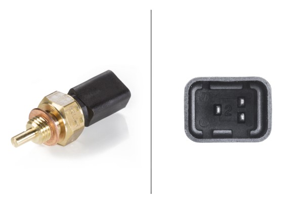 Senzor temperatura lichid de racire DACIA DUSTER (HS_) 1.6 16V Hi-Flex Benzina/Etanol 105 cai HELLA 6PT 009 107-131