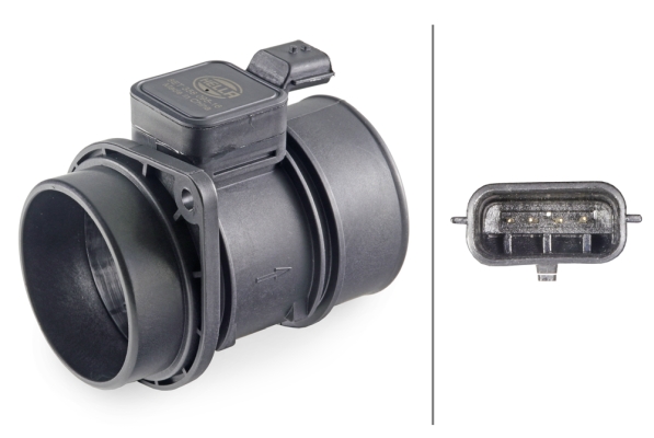 Senzor debit aer DACIA DUSTER (HS_) 1.5 dCi (HSMC) diesel 107 cai HELLA 8ET 358 095-161