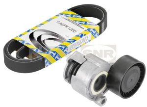 Set curea transmisie cu caneluri DACIA DUSTER (HS_) 1.6 16V benzina 105 cai SNR KA855.10