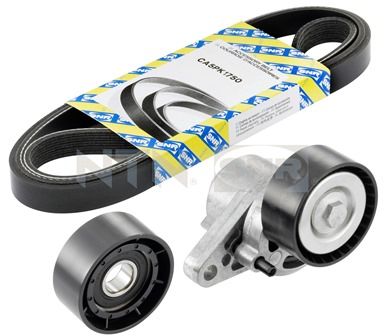 Set curea transmisie cu caneluri DACIA LOGAN MCV (KS_) 1.6 Bifuel Benzina/Autogaz (GPL) 87 cai SNR KA855.12