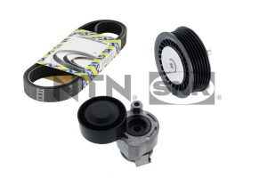 Set curea transmisie cu caneluri DACIA DUSTER (HS_) 1.6 16V LPG Benzina/Autogaz (GPL) 105 cai SNR KA855.28