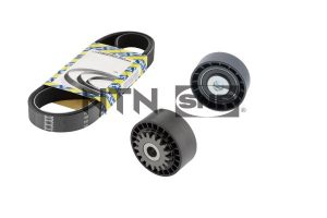 Set curea transmisie cu caneluri DACIA SANDERO 1.2 16V benzina 75 cai SNR KA855.31