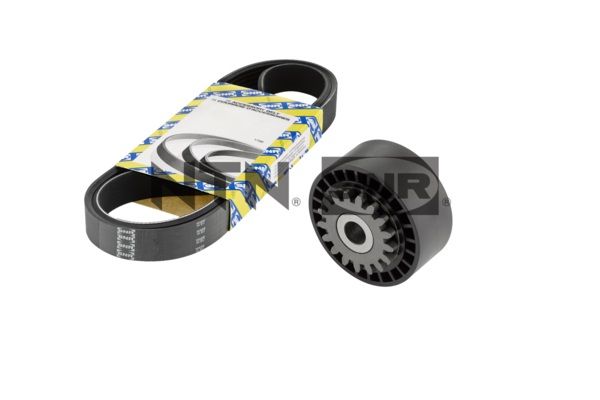 Set curea transmisie cu caneluri DACIA LOGAN (LS_) 1.2 16V LPG Benzina/Autogaz (GPL) 75 cai SNR KA855.32