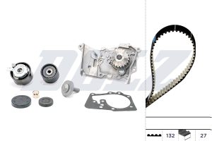Set pompa apa + curea dintata DACIA DUSTER (HS_) 1.6 16V Hi-Flex Benzina/Etanol 105 cai DOLZ KD046