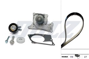 Set pompa apa + curea dintata DACIA DUSTER Autoutilitara/SUV 1.5 dCi 4x4 diesel 109 cai DOLZ KD113