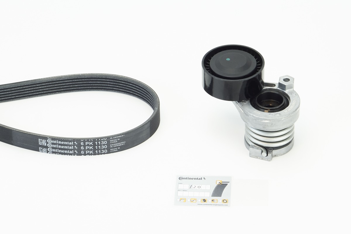 Set curea transmisie cu caneluri DACIA LODGY (JS_) 1.5 dCi diesel 110 cai CONTITECH 6PK1130K4
