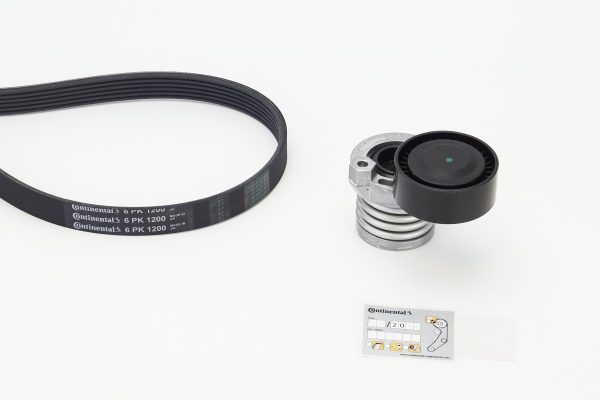 Set curea transmisie cu caneluri DACIA DUSTER (HS_) 1.5 dCi 4x4 diesel 109 cai CONTITECH 6PK1200K3