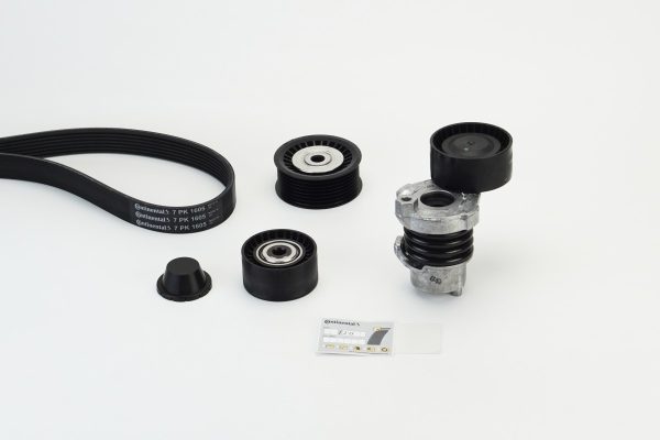 Set curea transmisie cu caneluri DACIA DUSTER (HS_) 1.2 TCe 125 benzina 125 cai CONTITECH 7PK1605K1
