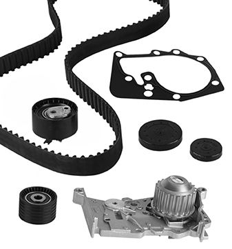Set pompa apa + curea dintata DACIA LOGAN (LS_) 1.6 16V (LS09, LS0L, LS0M, LS0P, LS0V, LS18, LS1S, LS1V,... benzina 105 cai GRAF KP724-1