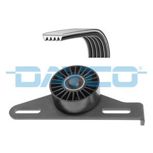 Set curea transmisie cu caneluri DACIA LOGAN (LS_) 1.6 (LSOB, LSOD, LSOF, LSOH) benzina 87 cai DAYCO KPV072