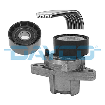 Set curea transmisie cu caneluri DACIA LOGAN (LS_) 1.6 (LSOB, LSOD, LSOF, LSOH) benzina 87 cai DAYCO KPV173