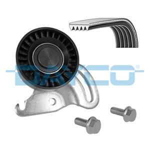 Set curea transmisie cu caneluri DACIA LOGAN (LS_) 1.5 dCi (LS0J, LS0Y) diesel 65 cai DAYCO KPV182