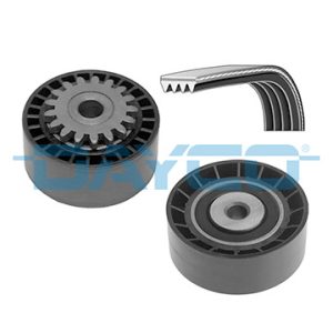 Set curea transmisie cu caneluri DACIA LOGAN (LS_) 1.2 16V (LS1N, LS02, BS02) benzina 75 cai DAYCO KPV191