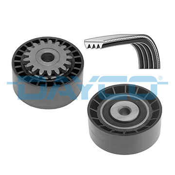 Set curea transmisie cu caneluri DACIA LOGAN MCV II 1.2 LPG Benzina/Autogaz (GPL) 72 cai DAYCO KPV191