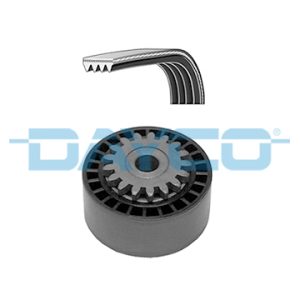 Set curea transmisie cu caneluri DACIA SANDERO 1.2 16V benzina 75 cai DAYCO KPV213