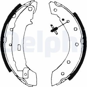 Set saboti frana DACIA LOGAN (LS_) 1.0 Hi-Flex (LS0R, LS1G) Benzina/Etanol 76 cai DELPHI LS1717
