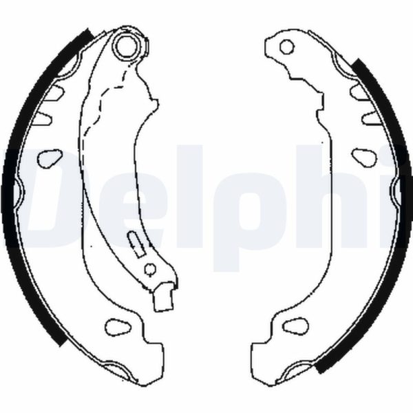 Set saboti frana DACIA SANDERO 1.0 Hi-Flex Benzina/Etanol 76 cai DELPHI LS1844