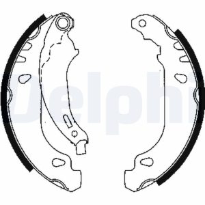 Set saboti frana DACIA SANDERO 1.2 16V benzina 75 cai DELPHI LS1844