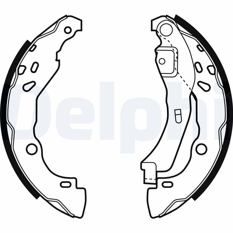 Set saboti frana DACIA SANDERO II 1.2 benzina 73 cai DELPHI LS1929