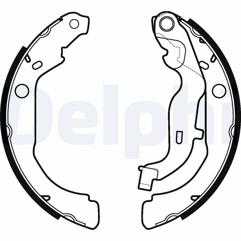 Set saboti frana DACIA DUSTER Autoutilitara/SUV 1.6 16V 4x4 benzina 105 cai DELPHI LS2127