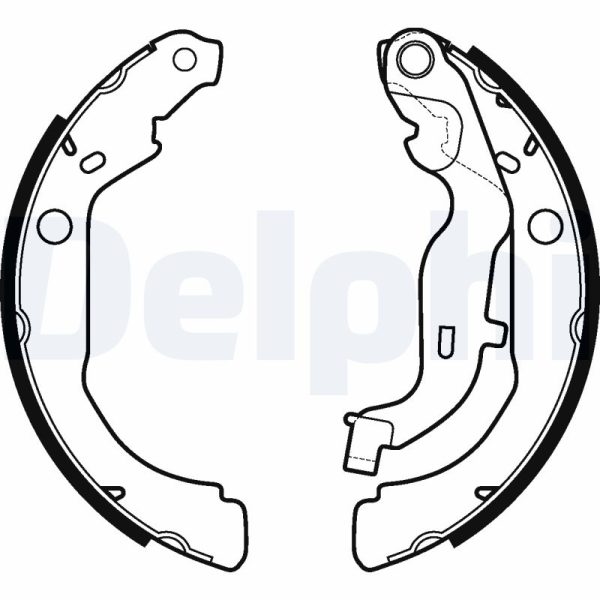 Set saboti frana DACIA DUSTER (HM_) 1.3 TCe 150 4x4 (HMM3) benzina 150 cai DELPHI LS2127