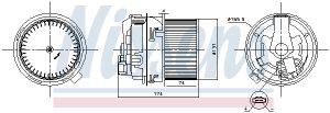 Ventilator habitaclu DACIA DUSTER (HM_) 1.0 TCe 100 4x4 (HMMT) benzina 101 cai NISSENS 87591