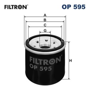 Filtru ulei DACIA JOGGER (RK_) 1.6 HYBRID 140 (RKN8) benzina/elector 141 cai FILTRON OP 595