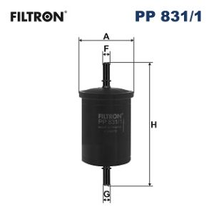 Filtru combustibil DACIA SANDERO II 1.0 TCe 100 (B8ML) benzina 101 cai FILTRON PP 831/1