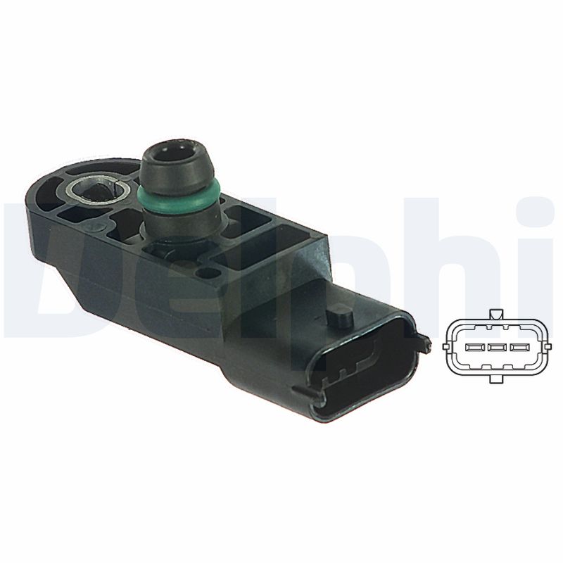 Senzor presiune aer DACIA LOGAN MCV II TCe 90 (K8M1, K8MA, K8AC) benzina 90 cai DELPHI PS10130