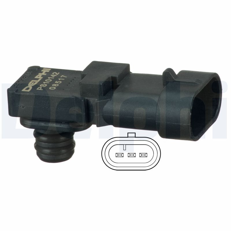 Senzor presiune galerie admisie DACIA LOGAN (LS_) 1.6 16V Flexifuel Benzina/Etanol 105 cai DELPHI PS10142