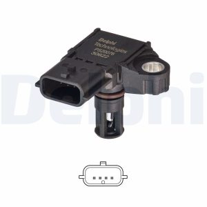 Senzor presiune galerie admisie DACIA DUSTER (HM_) 1.5 dCi 110 4x4 (HMAB) diesel 109 cai DELPHI PS20076-12B1