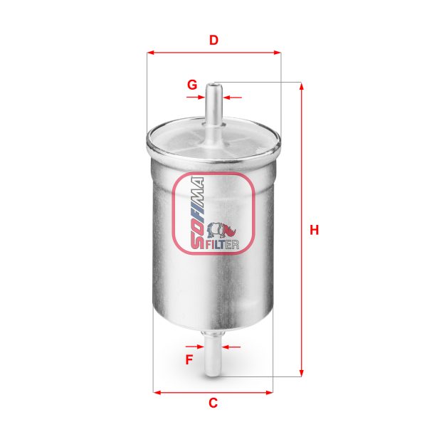 Filtru combustibil DACIA LOGAN (LS_) 1.4 MPI LPG (LS0C) Benzina/Autogaz (GPL) 75 cai SOFIMA S 1710 B