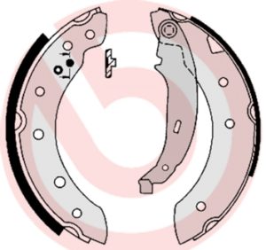 Set saboti frana DACIA LOGAN (LS_) 1.6 MPI 85 benzina 84 cai BREMBO S 61 520